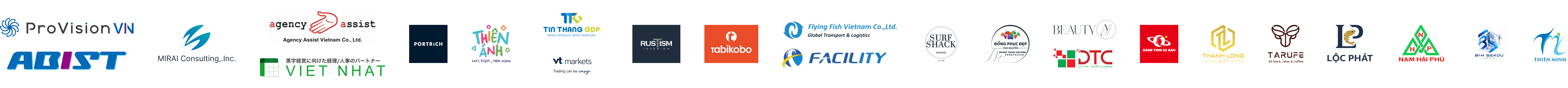 Logo các doanh nghiệp đang sử dụng Jobcan